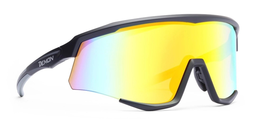 Occhiali Demon Wallone Mirror Matt Black Yellow
